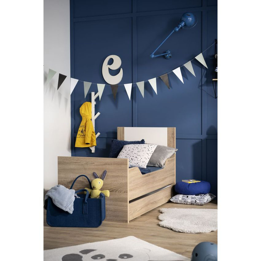 Lit transformable Little Big Bed 70x140 cm Antonin - Bois/Blanc 