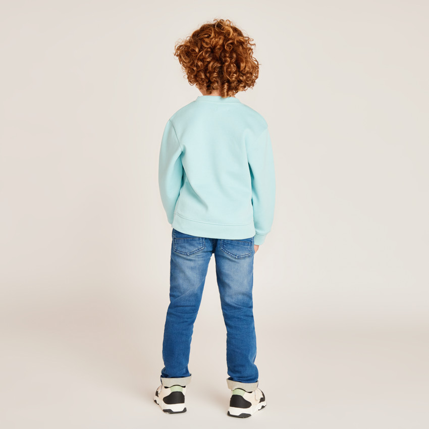 Sweat en piqué à print fantaisie pour garçon 