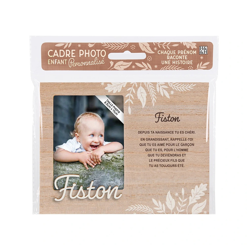Cadre photo personnalisé 18,5 x 14,5 cm Fiston 