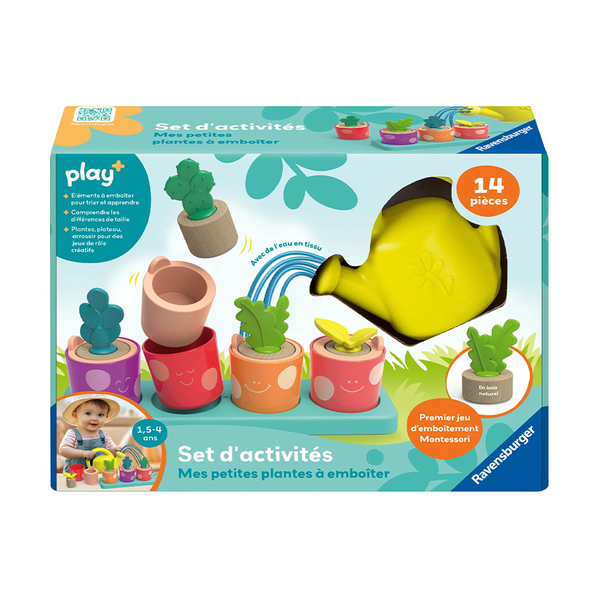Set d'activités Mes petites plantes à emboîter Play+