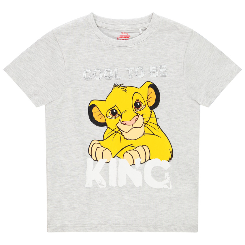 T-shirt manches courtes avec sequins magiques le Roi Lion pour garçon 