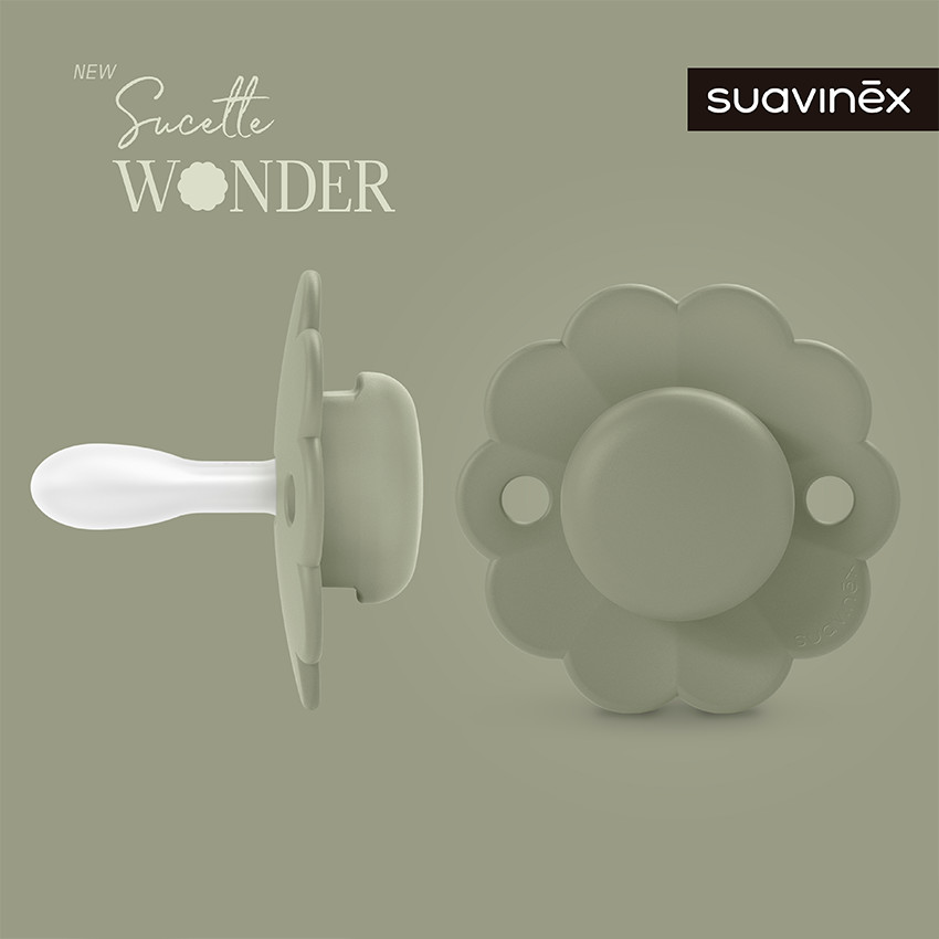 Sucette silicone réversible SX Pro 6-18M Wonder hedge green 