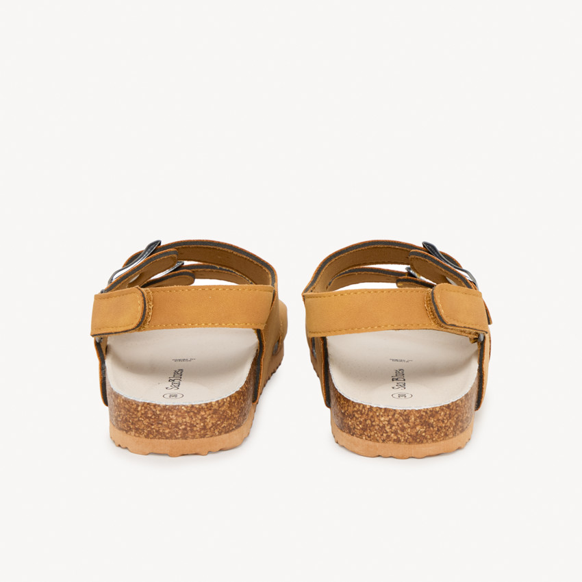 Sandales à double boucles et scratch pour garçon 
