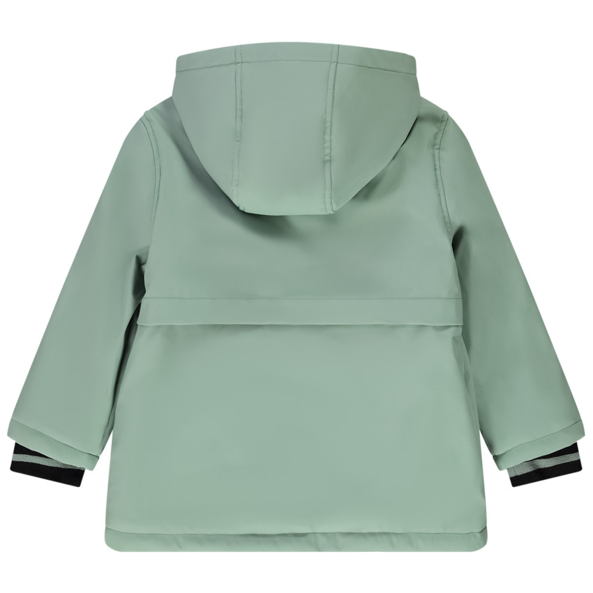 Parka gomme déperlante doublée sherpa pour garçon 