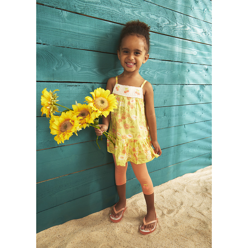 Ensemble 2 pièces imprimé fantaisie pour bébé fille 