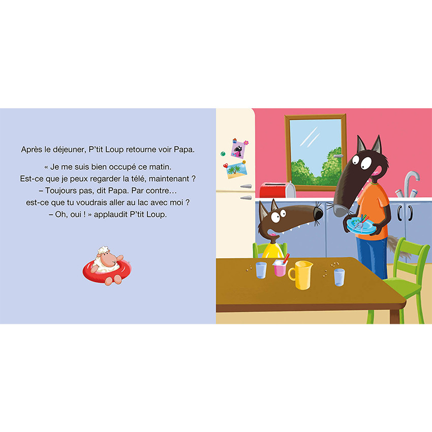 Livre "P'tit Loup passe une journée sans écran" 2ans+ 