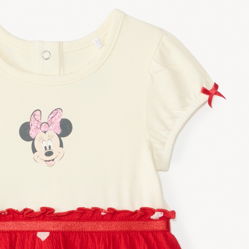 Robe 2-en-1 manches courtes Minnie Disney pour bébé fille 