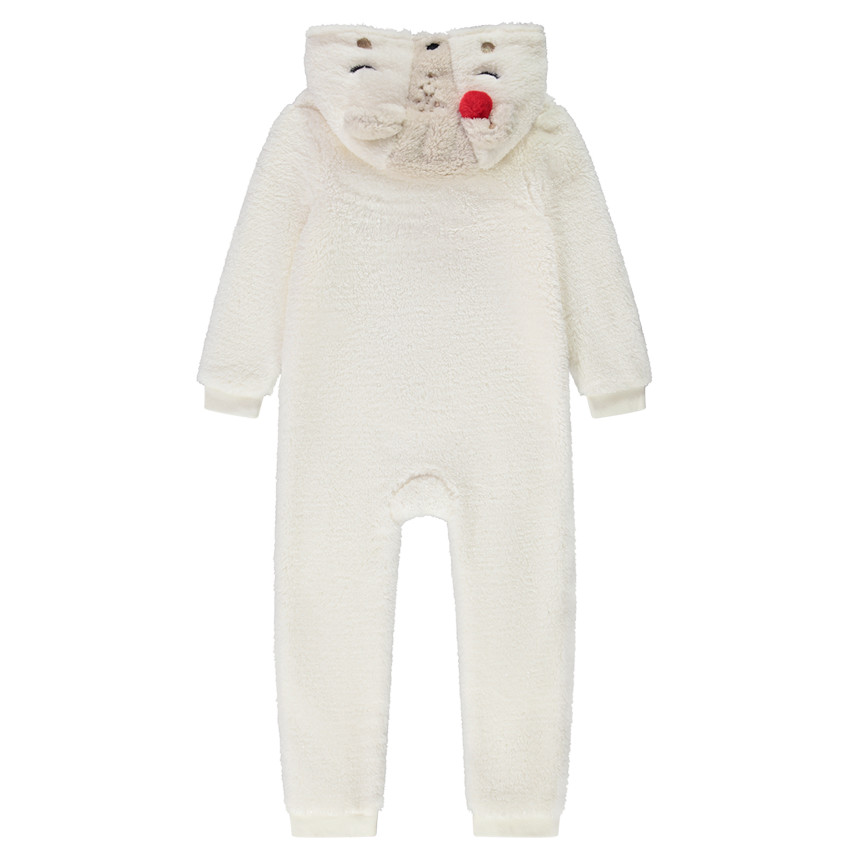 Surpyjama à capuche en sherpa pour fille 