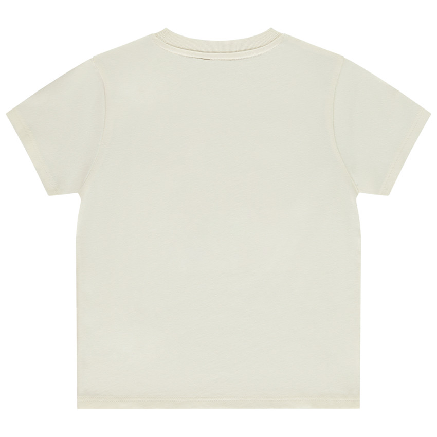 T-shirt manches courtes patch brodé planète pour garçon 