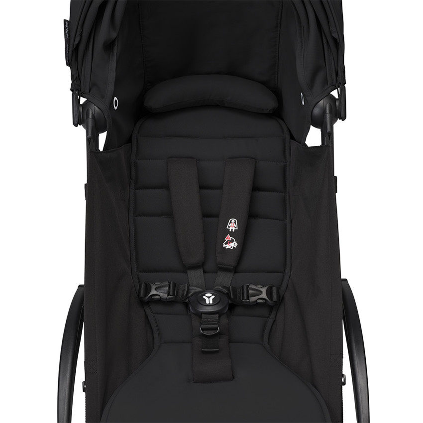 Poussette Stokke® YOYO³ de la naissance à 3 ans - cadre noir/noir 