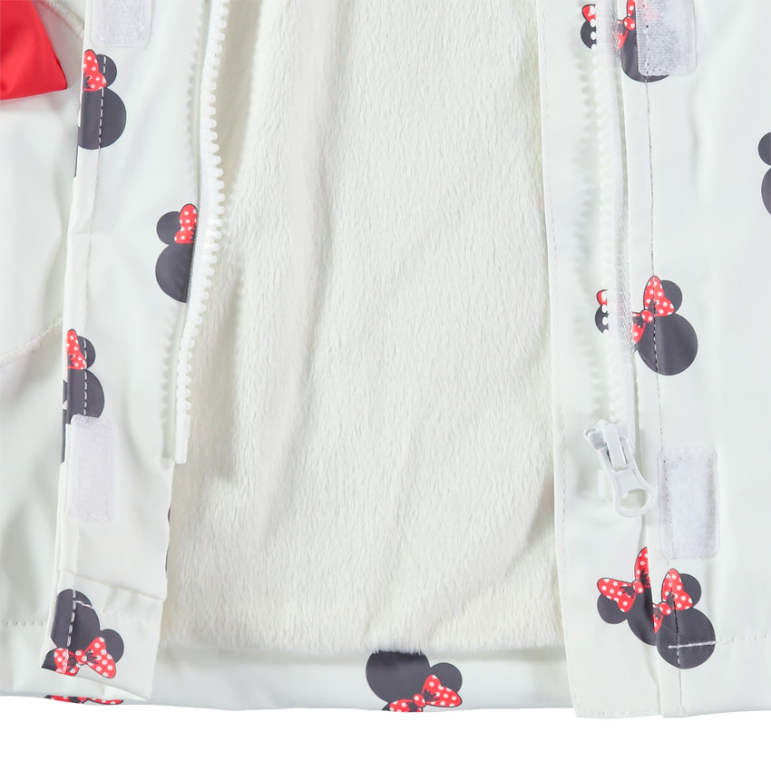 Parka en gomme imprimée Minnie all-over doublée sherpa 