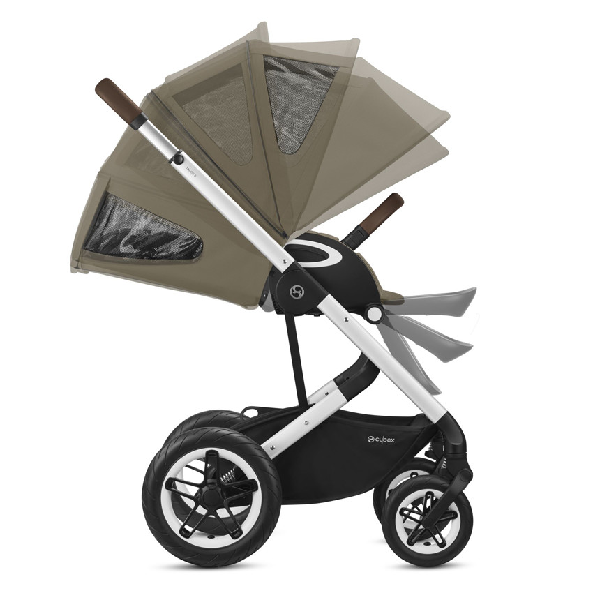 Poussette Talos S Lux châssis silver - Classic Beige 