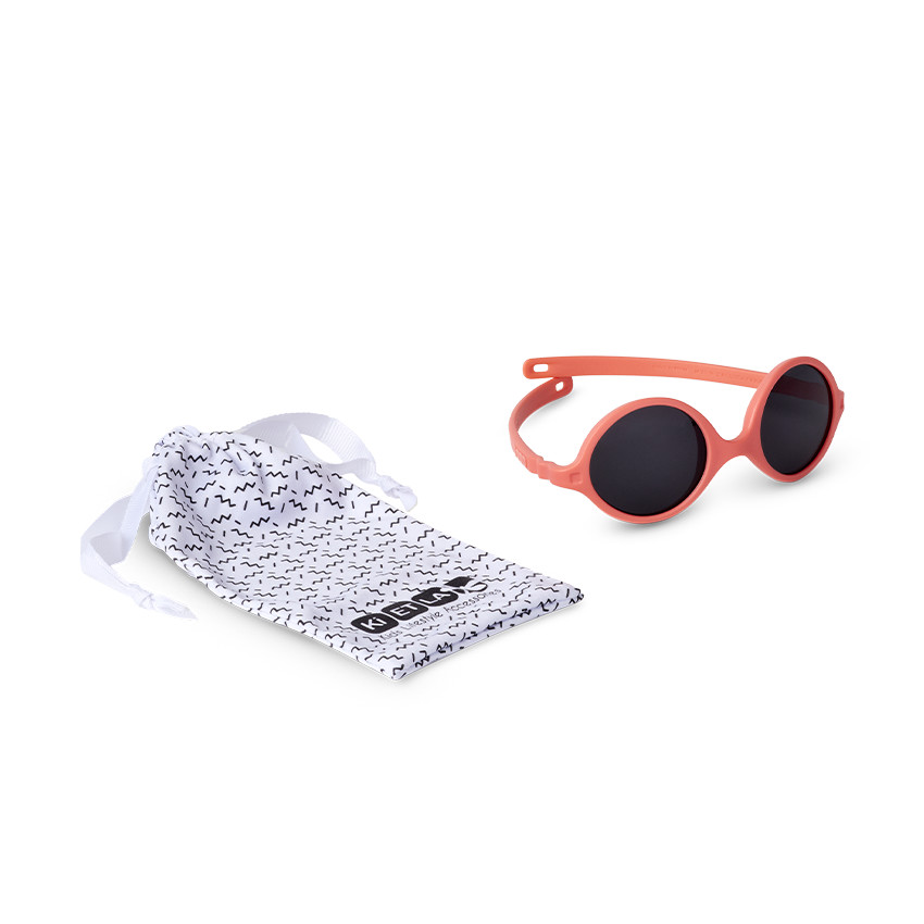 Lunettes de soleil réversibles Diabola 0-1 an pamplemousse 