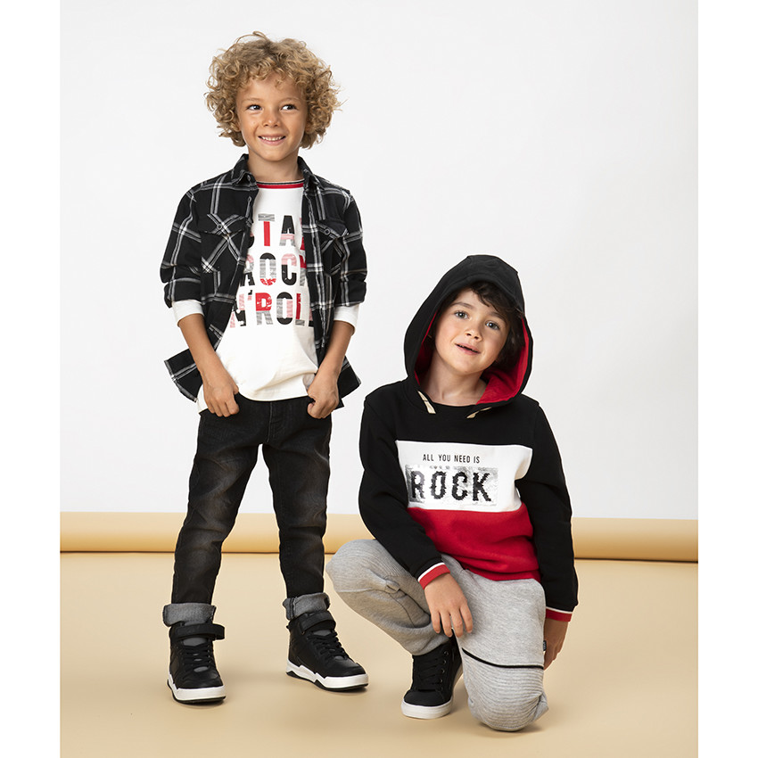 Jean slim effet délavé pour garçon 