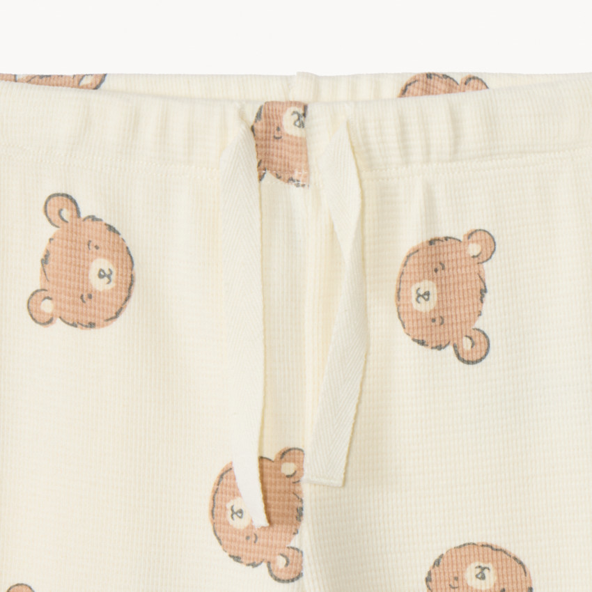 Ensemble jogging oursons en nid d'abeille pour bébé 