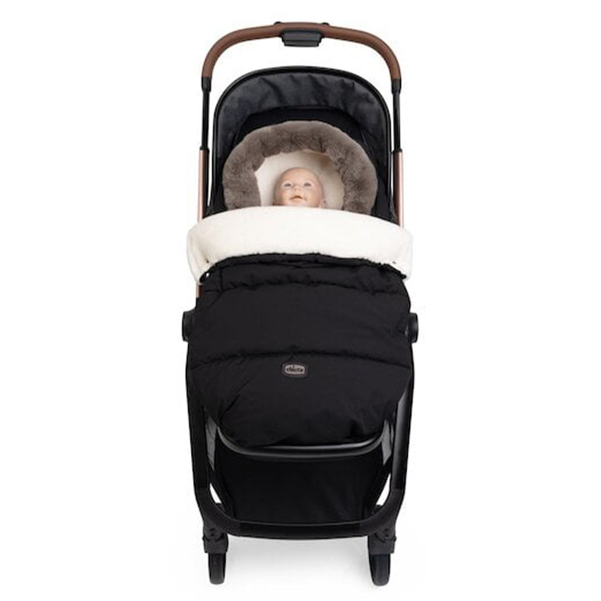 Chancelière hiver pour nacelle et poussette Black - Noir (Chicco) - Image 1