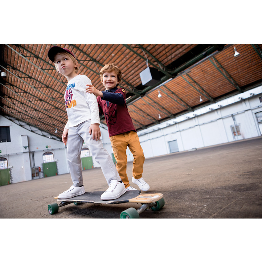 Polo manches longues effet 2 en 1 Marvel print Spiderman 