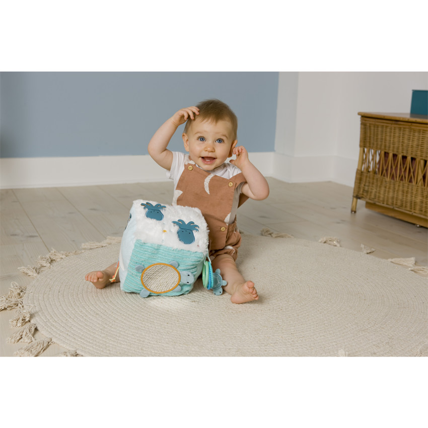 Cube d'activités en tissu Océan 