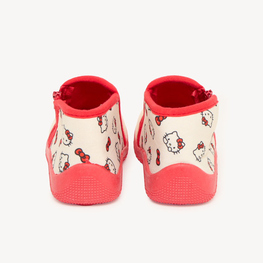 Chaussons bottillons zippés bébé fille Hello Kitty 