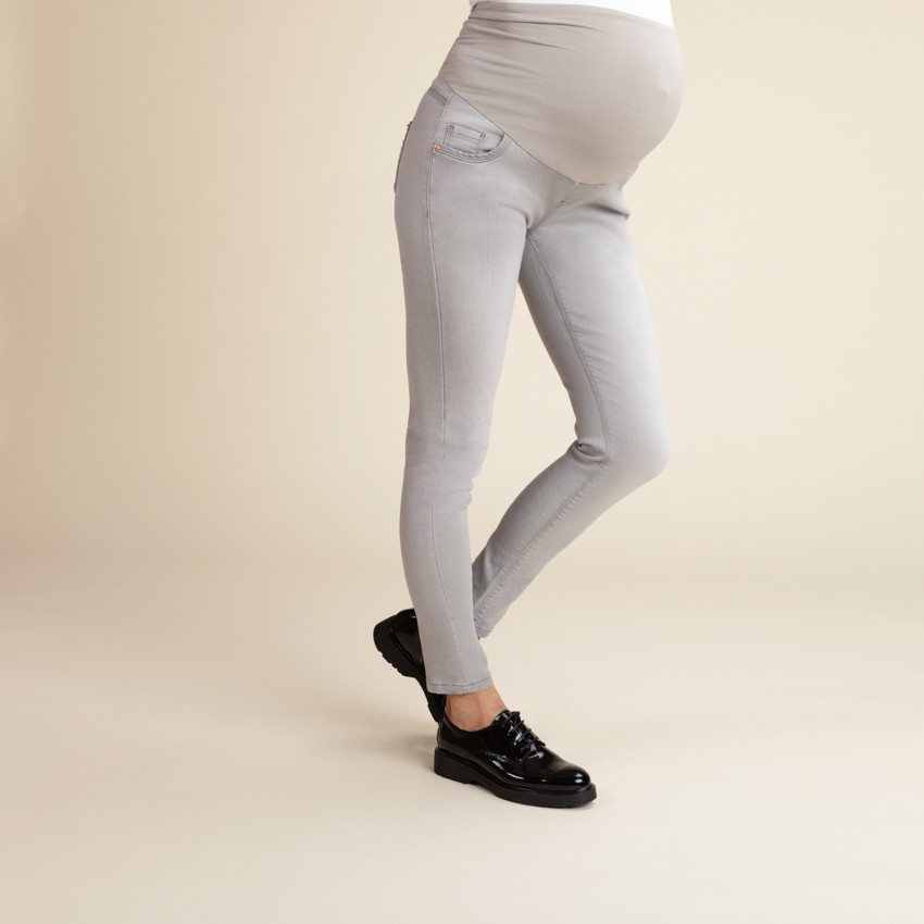 Jean de grossesse coupe slim avec bandeau haut 