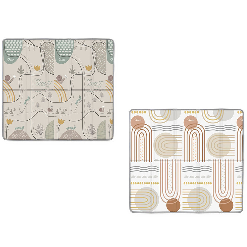 Tapis d'éveil XXL 200x180 pliable réversible Nature 