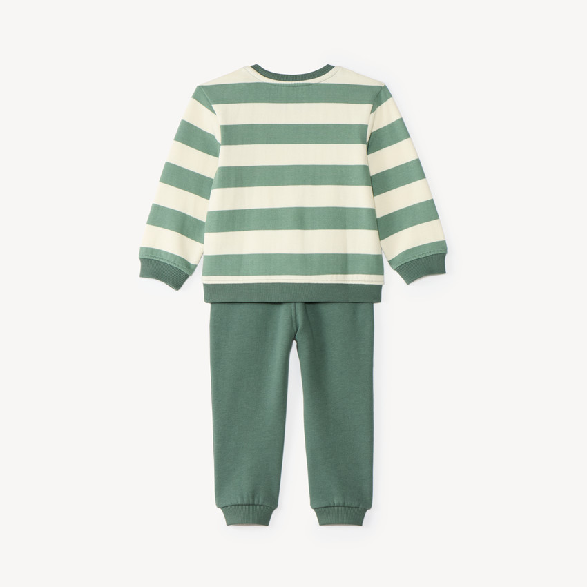 Ensemble de jogging bébé garçon à rayures 