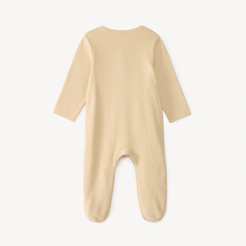 Dors-bien manches longues en nid d'abeille motifs ourson pour bébé garçon 