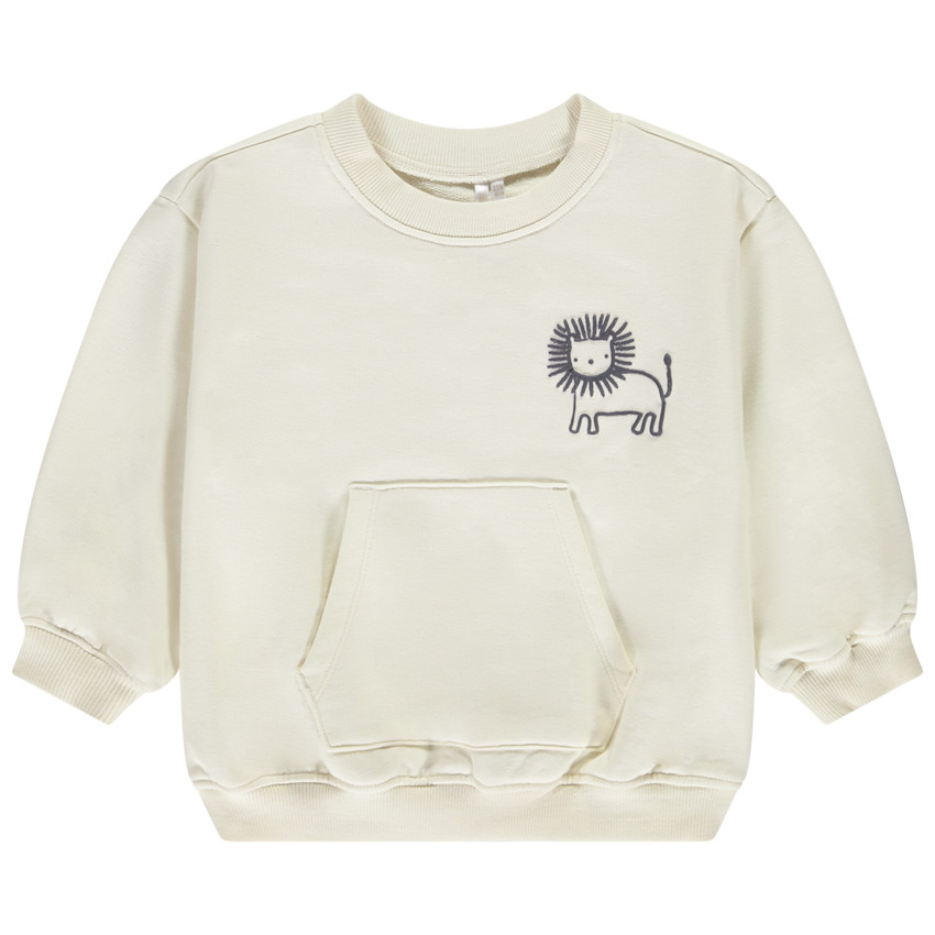 Sweat demi-oversize avec poche kangourou pour bébé garçon