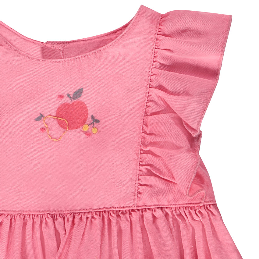 Ensemble 2 pièces robe + bloomer imprimé pour bébé fille 