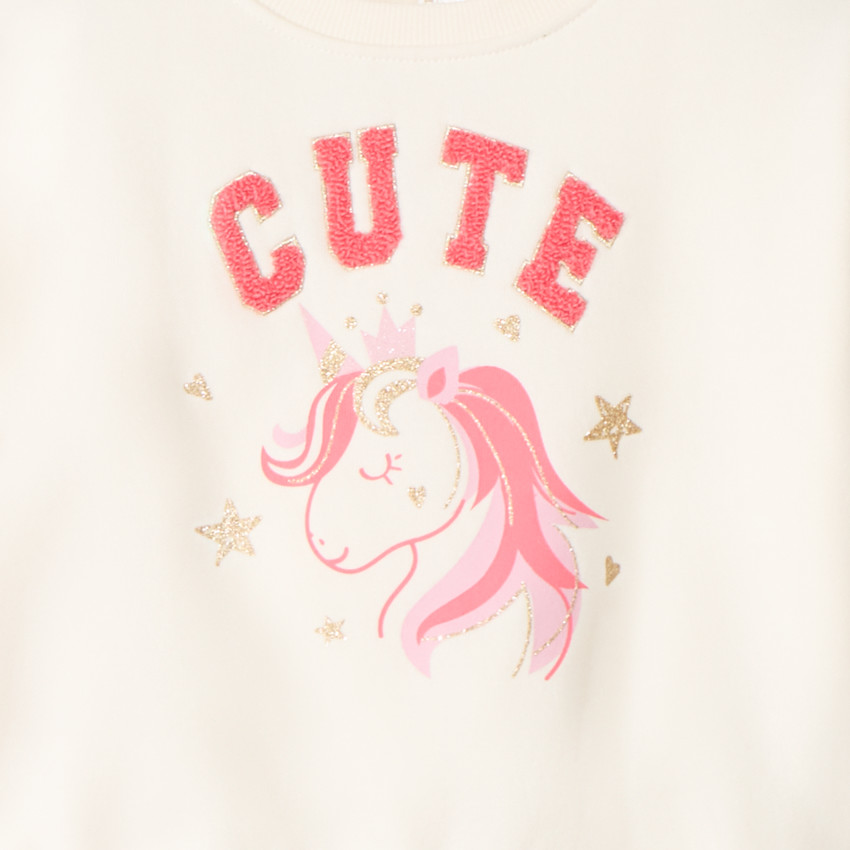 Ensemble sweat + jogging licorne fantaisie pour bébé fille 
