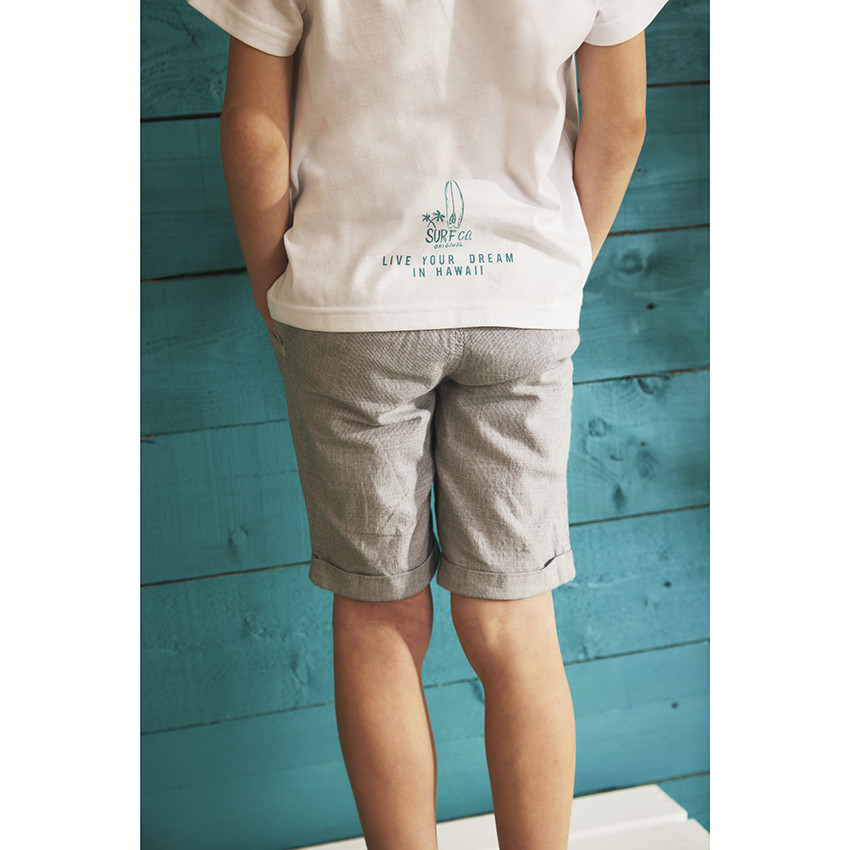 Bermuda uni pour garçon 