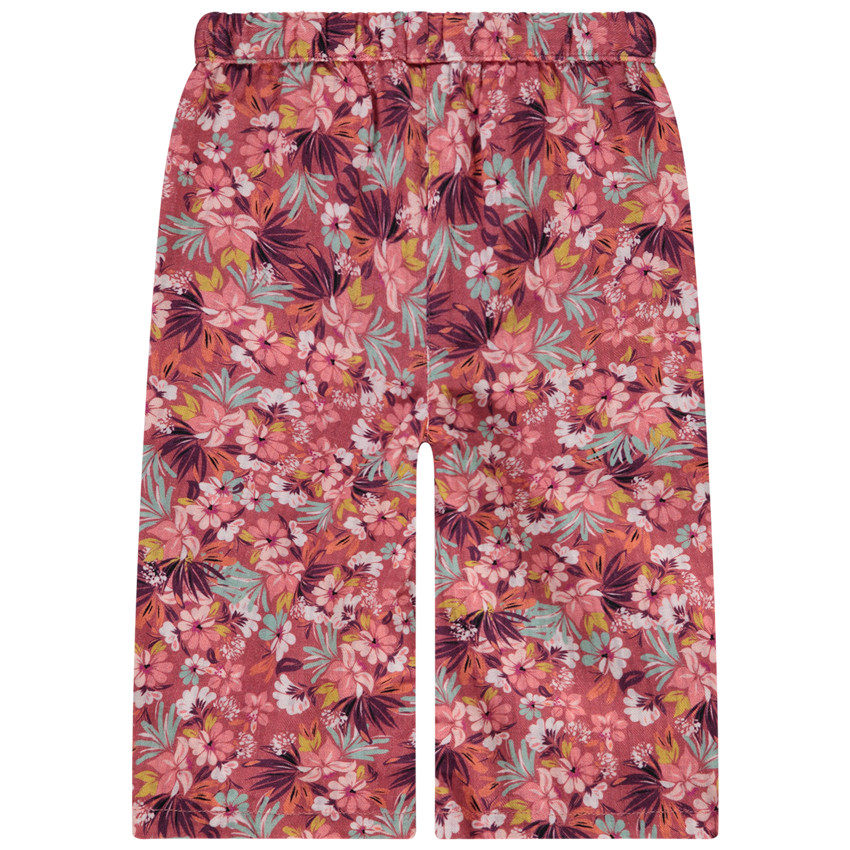 Pantalon fluide imprimé fleuri pour bébé fille 