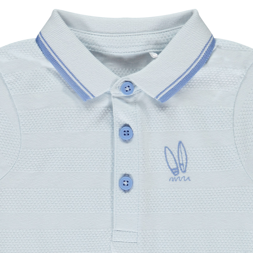 Polo manches courtes broderie fantaisie pour bébé garçon 