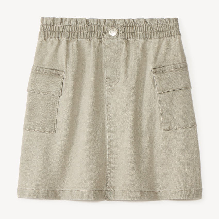 Jupe en denim avec poches cargo pour fille