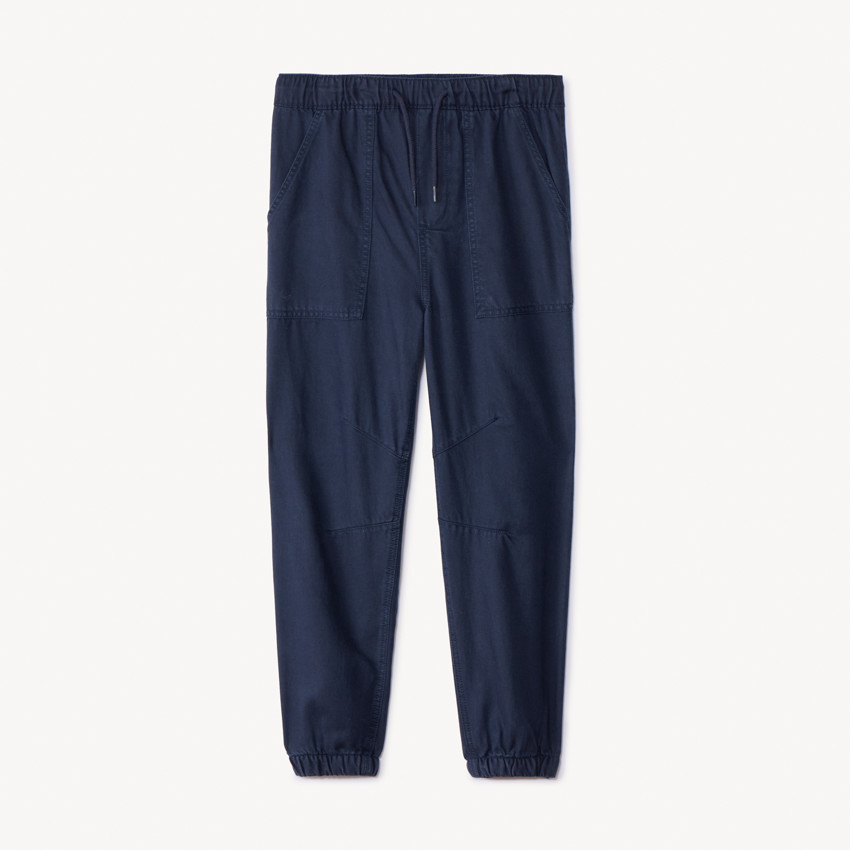 Pantalon jogger en twill uni pour garçon