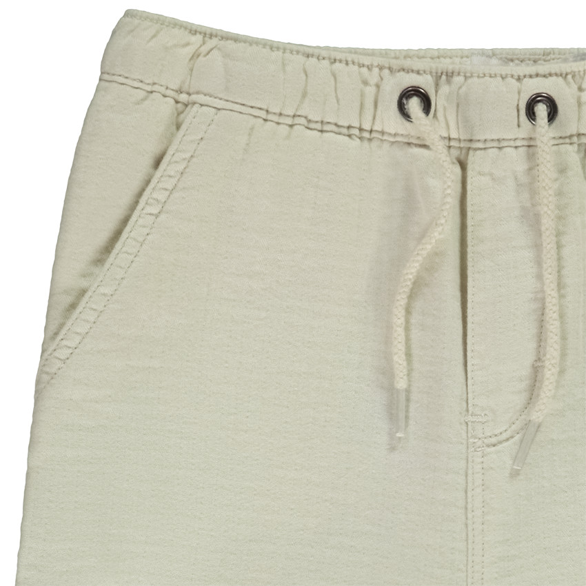 Pantalon uni en toile pour bébé garçon 