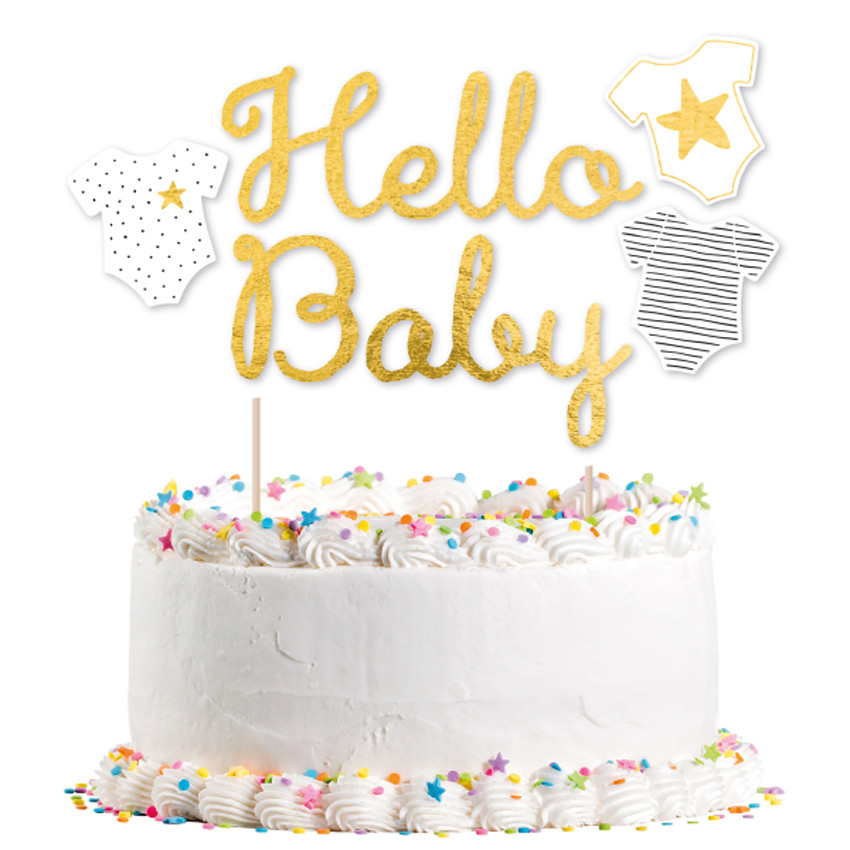 Décoration pour gâteau Hello Baby