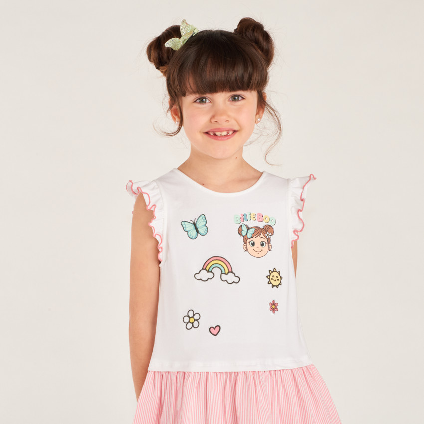 Robe 2-en-1 broderie Billie Boo pour fille 
