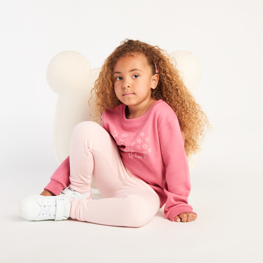 Sweat molleton printé pour fille 
