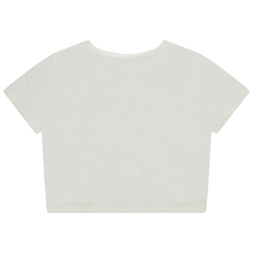 T-shirt manches courtes print fantaisie avec relief pour fille 