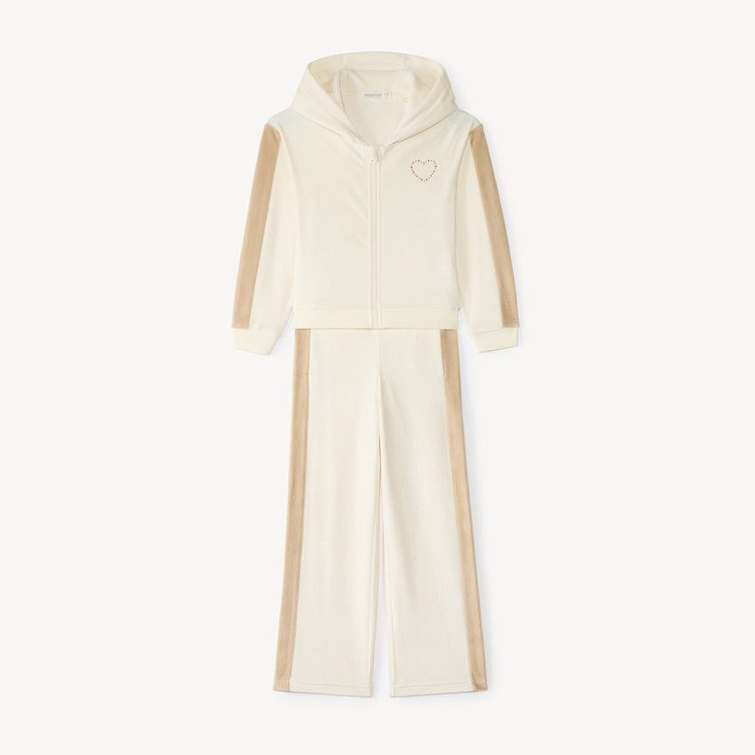 Ensemble de jogging fille en velours 
