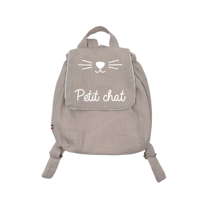 Sac à dos Petit chat - Beige - Beige