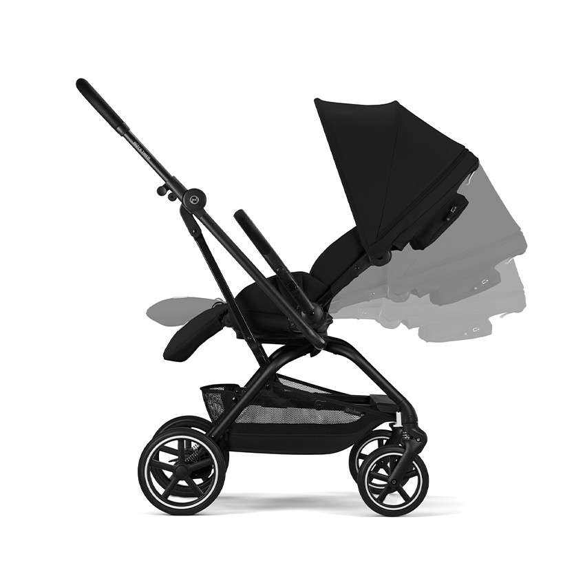 Poussette à siège rotatif Eezy S Twist+ 2 - Magic Black 