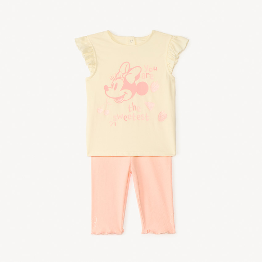 Ensemble 2 pièces débardeur + caleçon Minnie Disney pour bébé fille