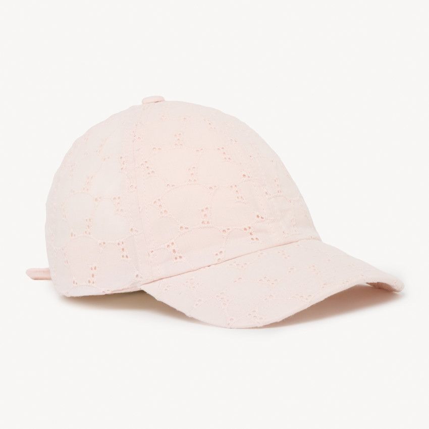 Casquette en broderie anglaise pour bébé fille