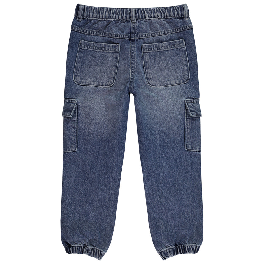 Jean cargo à poches pour fille 