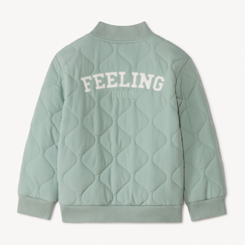 Bombers matelassé à patchs brodés pour garçon 