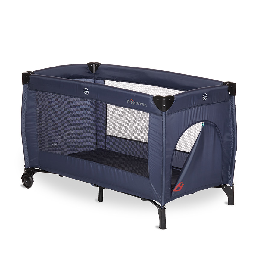 Lit pliant Extra - Bleu-gris 