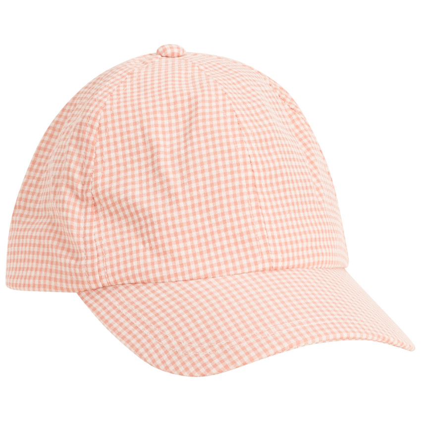 Casquette motif vichy effet noué pour bébé fille 