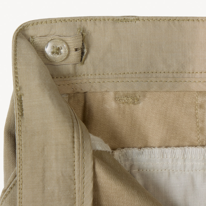 Bermuda uni en toile pour garçon 